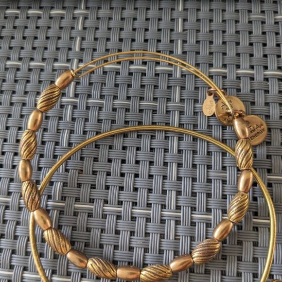 Alex and Ani gold tone bracelets (4) - Picture 2 of 5